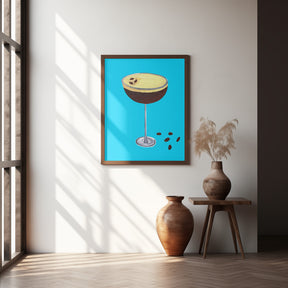 Espresso Martini Sky Blue Poster