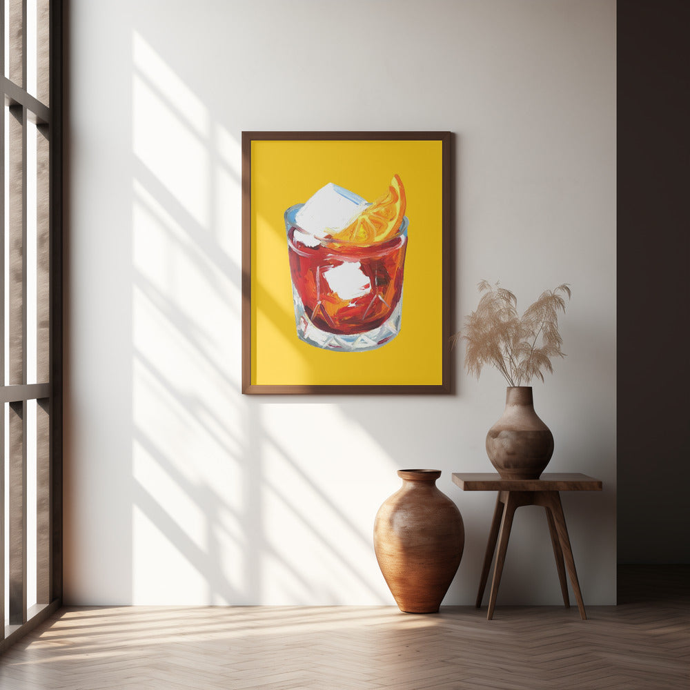 Negroni Sunshine Yellow Poster