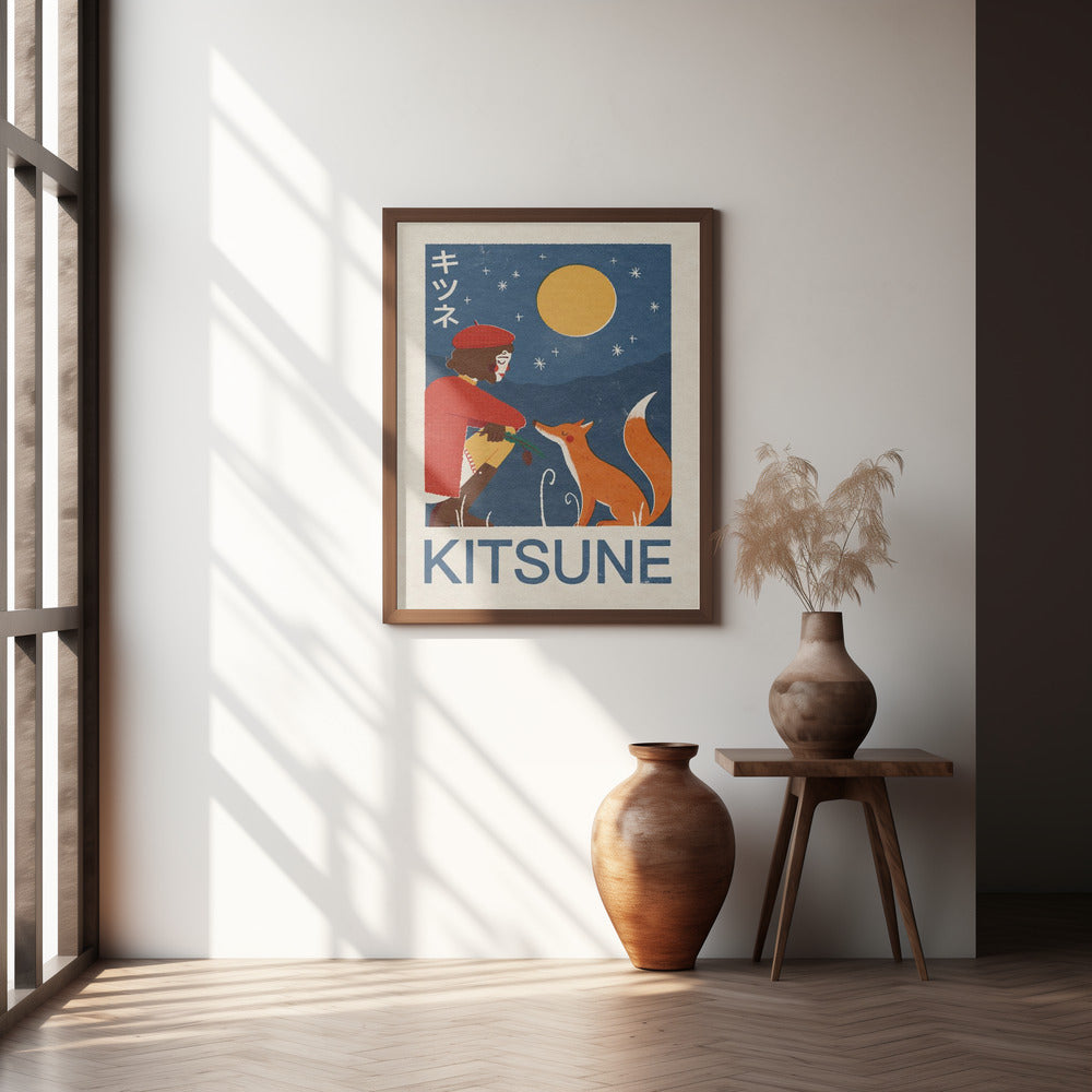 Kitsune Fox Poster