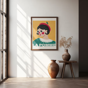 La Pomme French Fashion Portrait Poster