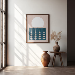 Geometrical Seascape Poster