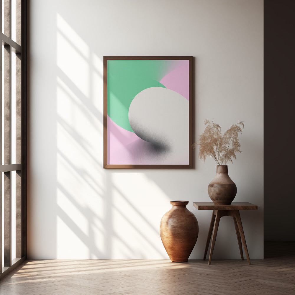 Minty Abstract Poster