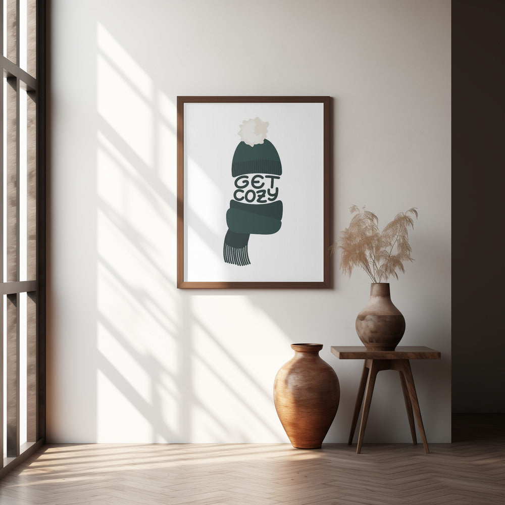 Get cozy (green) Poster