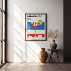 Cosmopolitan Bauhaus Cocktail Poster