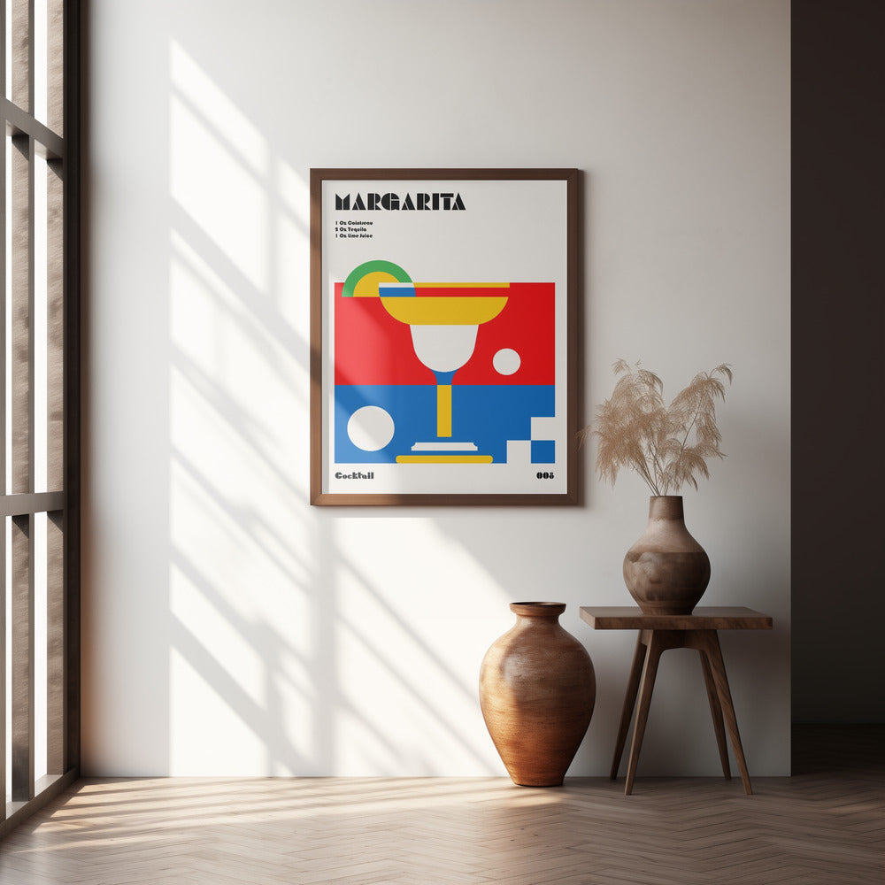 Margarita Bauhaus Cocktail Poster