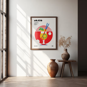 Mojito Bauhaus Cocktail Poster