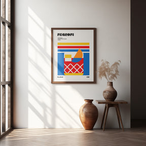 Negroni Bauhaus Cocktail Poster