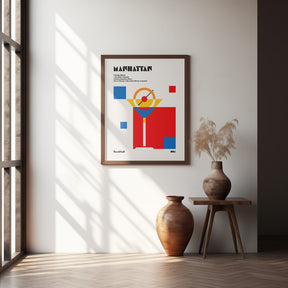 Manhattan Bauhaus Cocktail Poster