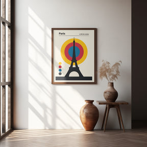 Paris Eiffel Tower Retro travel Print Poster