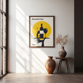 Mosel Wine Minimalist Print Poster