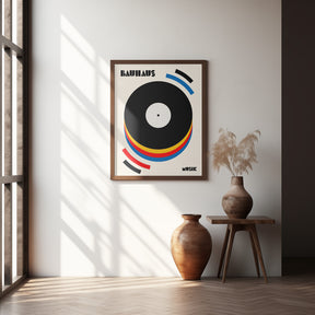 Bauhaus Musik Retro Illustration Poster