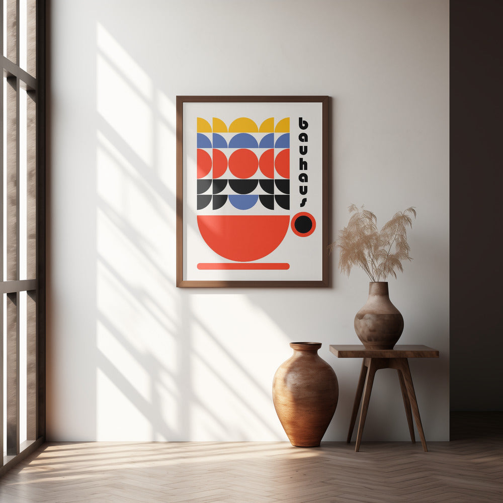 Bauhaus Coffee 70s Decor Poster