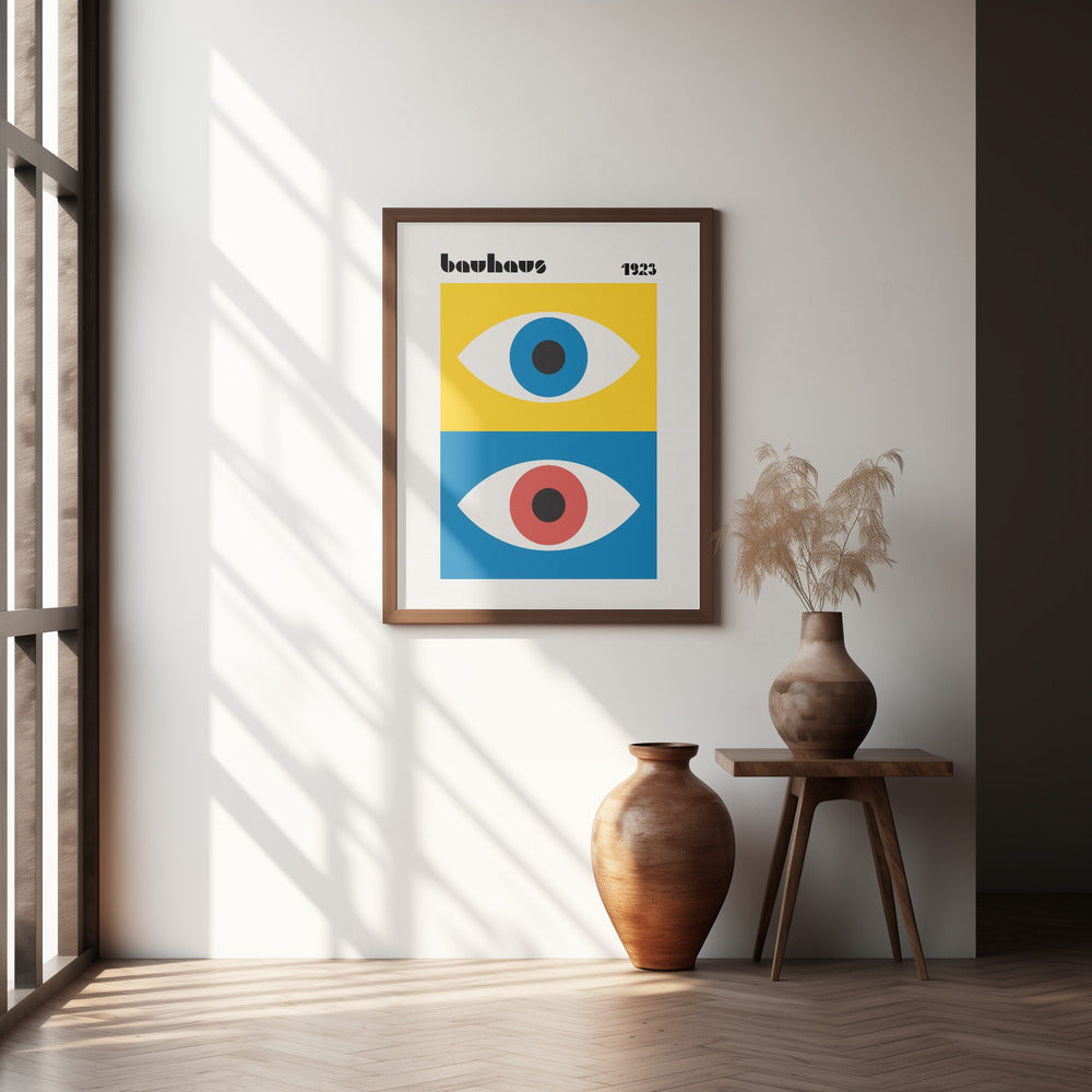 Bauhaus Eyes Abstract Poster