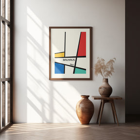 Bauhaus Geometric Design Retro Poster