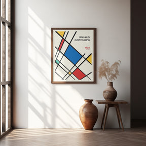 Bauhaus Geometric Design Retro Poster