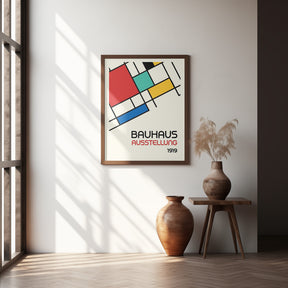 Bauhaus Geometric Design Retro Poster