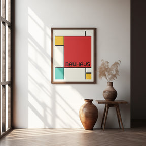 Bauhaus Geometric Design Retro Poster