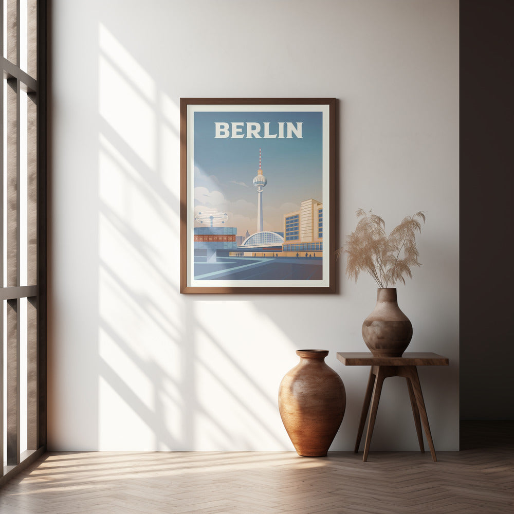 Berlin Cityscape Travel Print Poster