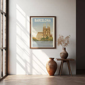 Barcelona Travel Print Poster