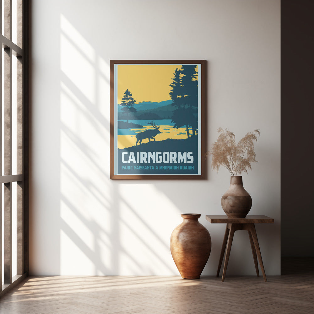 Cairngorms National Park Travel Print Poster