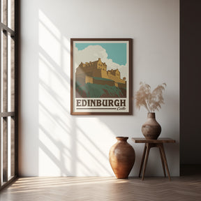 Edinburgh Castle Travel Print Poster