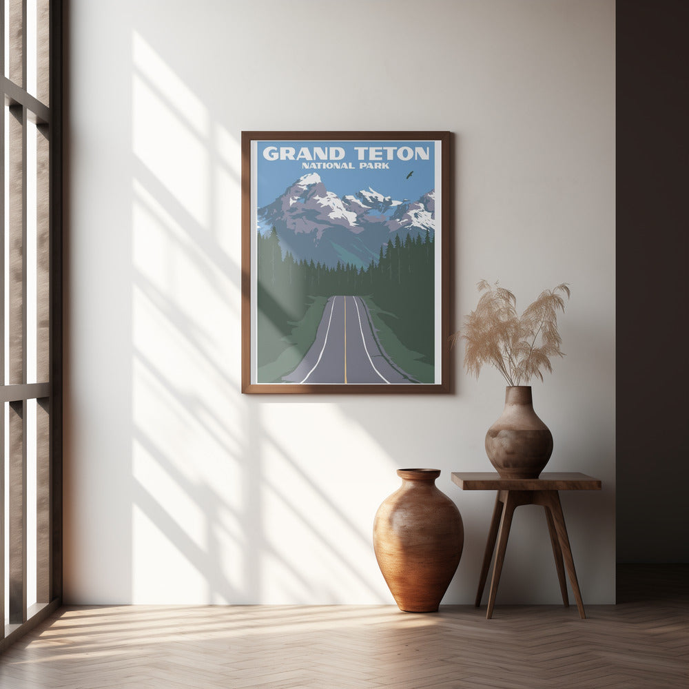 Grand Teton National Park Travel Print Poster