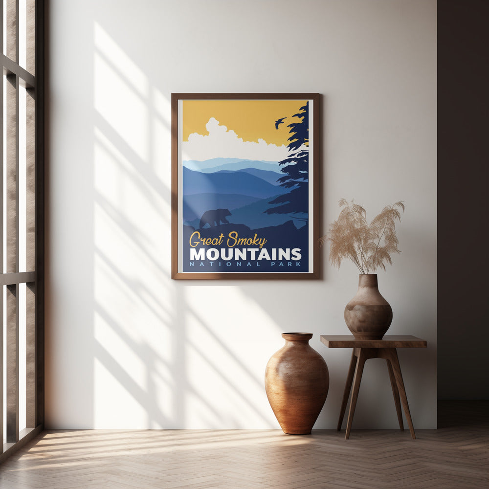 Great Smoky National Park Travel Print Poster