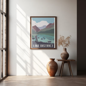 Lake District Travel Print Poster