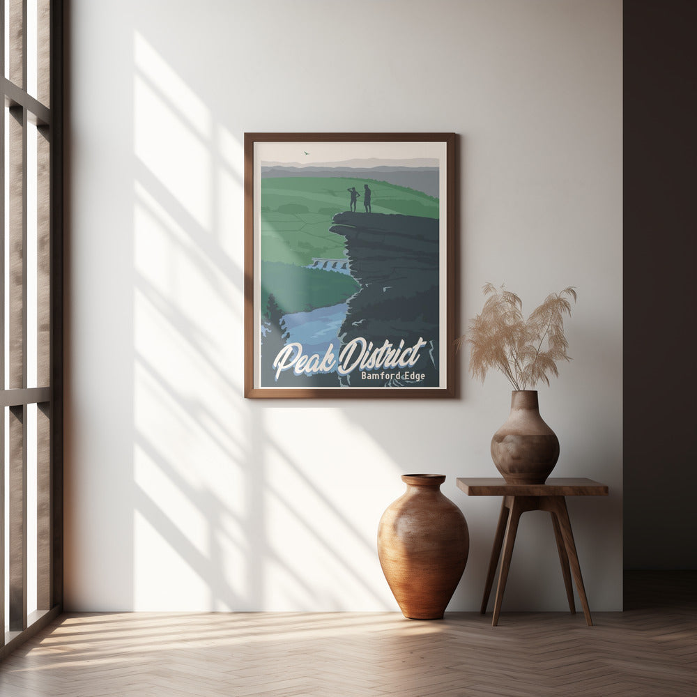 Peak District National Park Travel Print Poster
