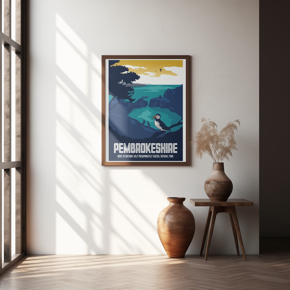 Pembrokeshire Travel Print Poster