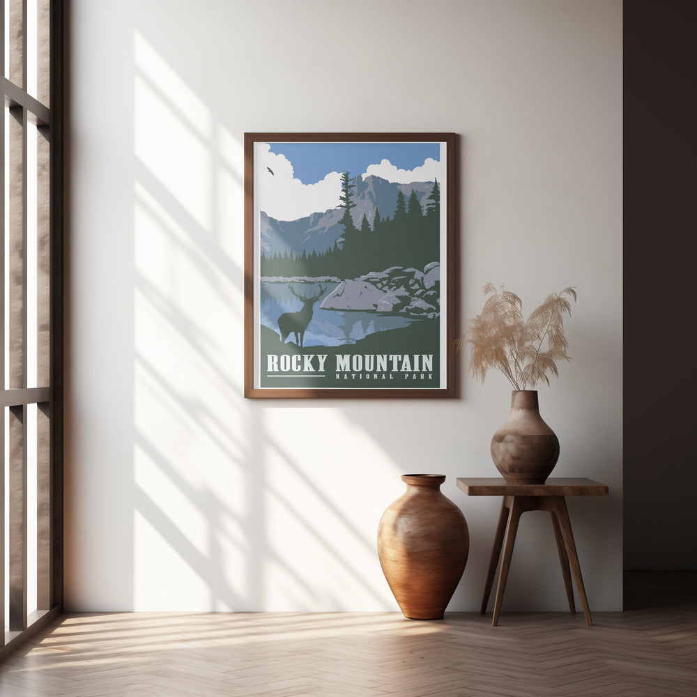 Rocky Mountain National Park Travel Print Poster