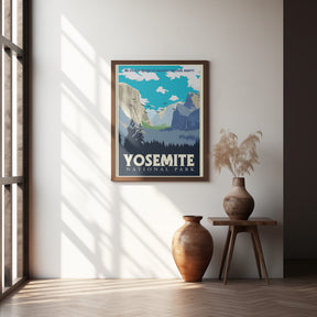 Yosemite National Park Travel Print Poster