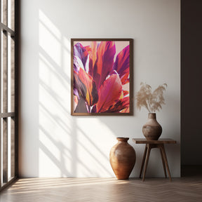 Fuchsia Leaves I Poster