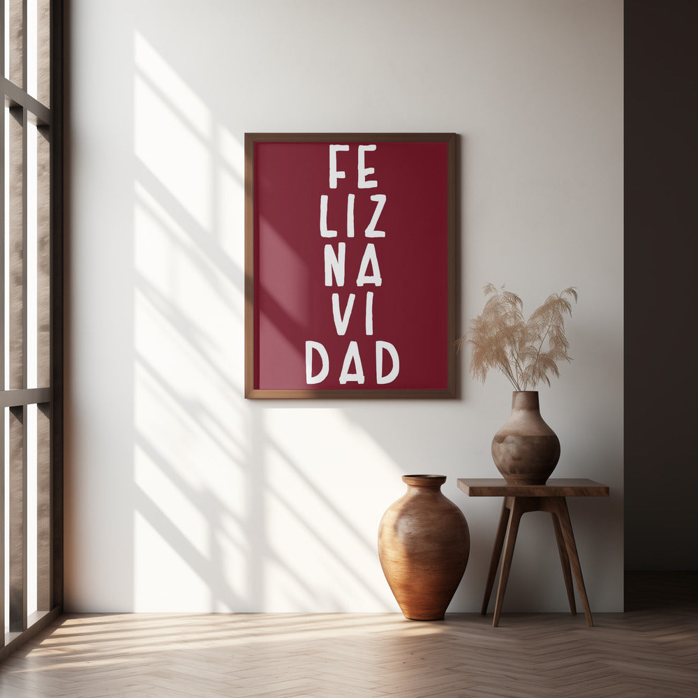 Simple feliz Navidad Poster