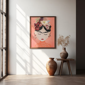 Frida (Peach) Poster