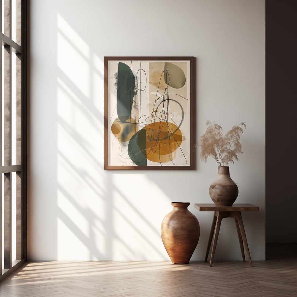 Abstract Beige No 1 Poster