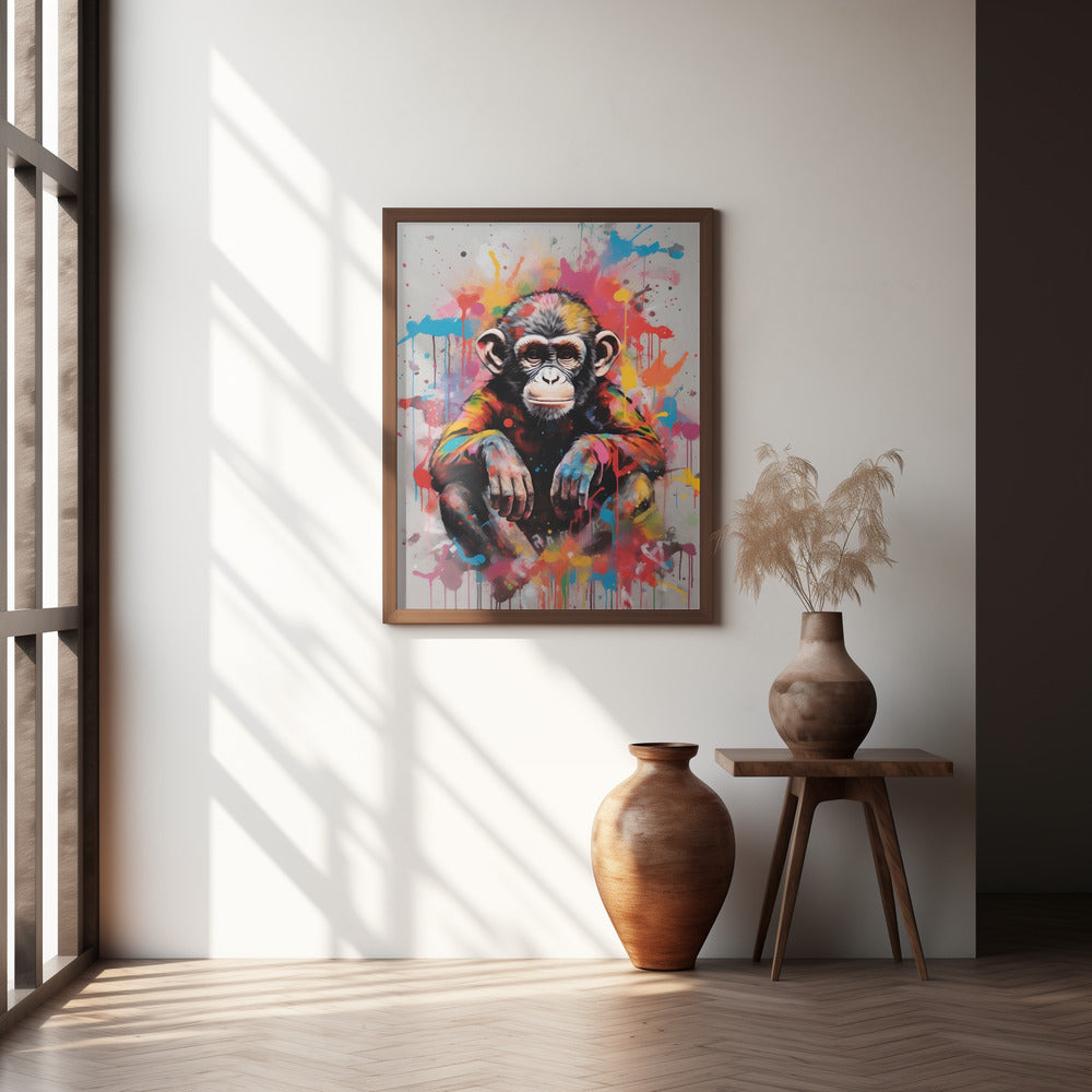 Monkey Pop Art Poster