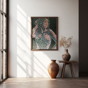 Woman in dots Poster