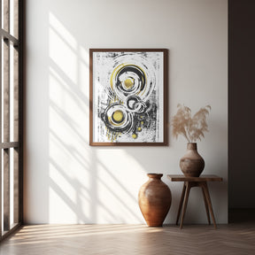 ABSTRACT ART Orbits Poster