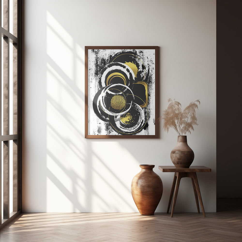 ABSTRACT ART Solid shapes Poster