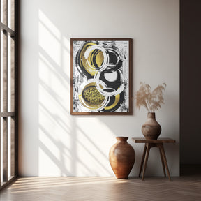 Abstract Painting No. 2 | gold Poster