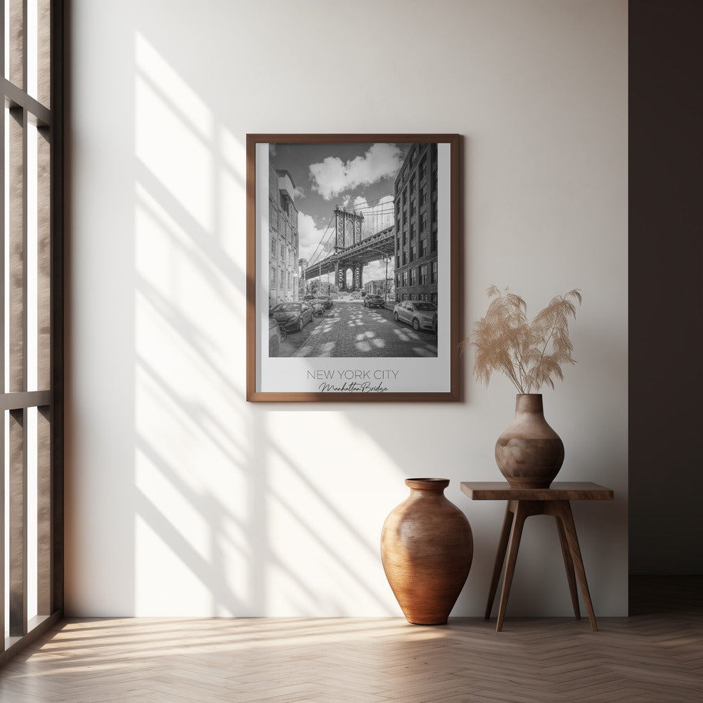 In focus: NEW YORK CITY Manhattan Bridge Poster