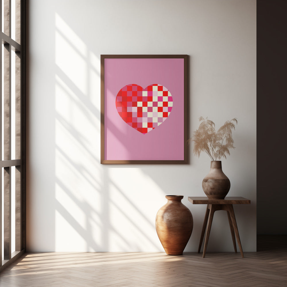 Pixel heart Poster