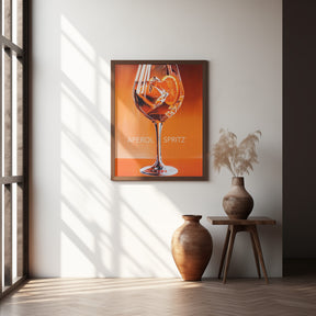 Aperol Spritz Orange Poster