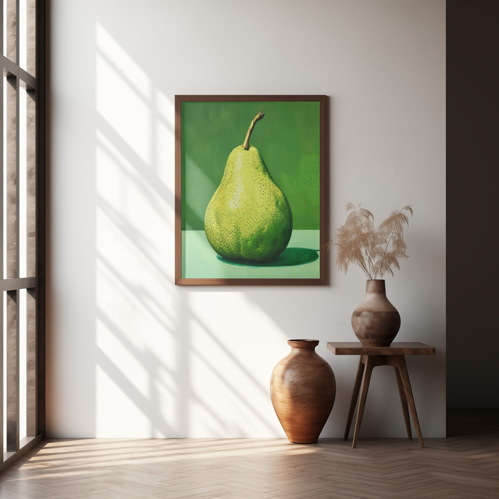 Green Pear Poster