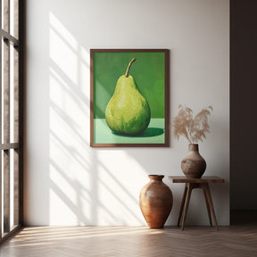 Green Pear Poster