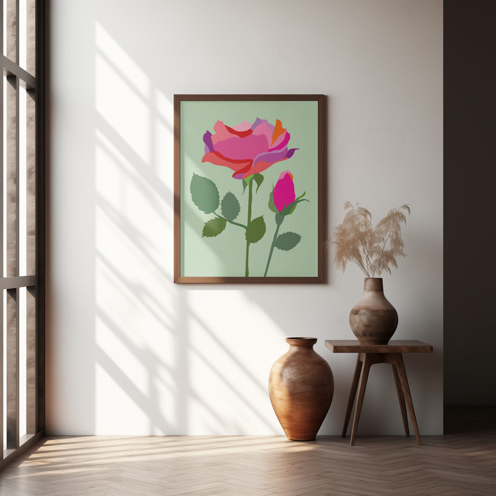 Popart Rose I Poster