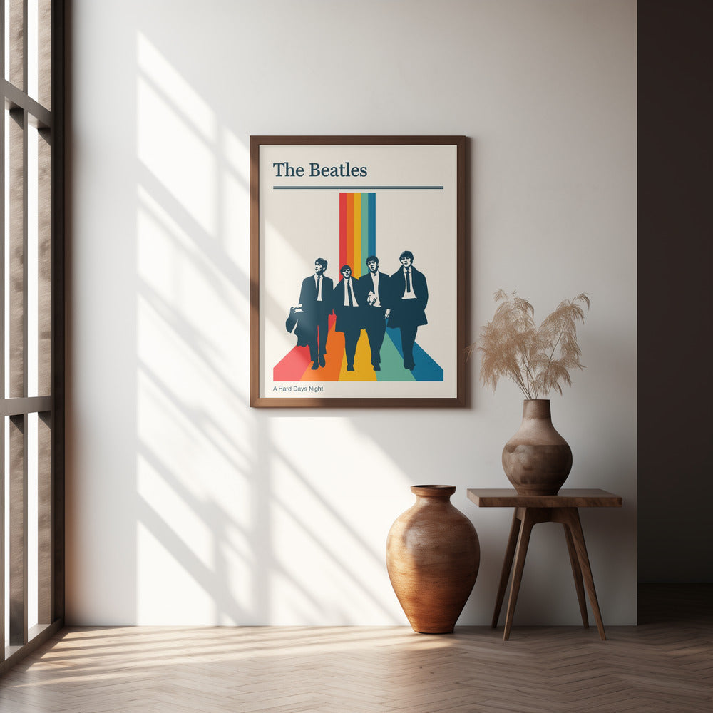 The Beatles Retro Gig Poster Poster