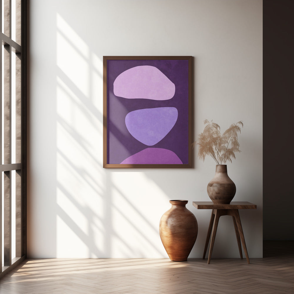 Abstract Forms Violet Poster