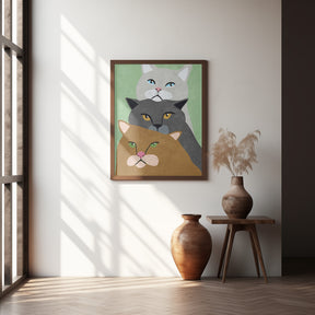 Cat Trio Poster